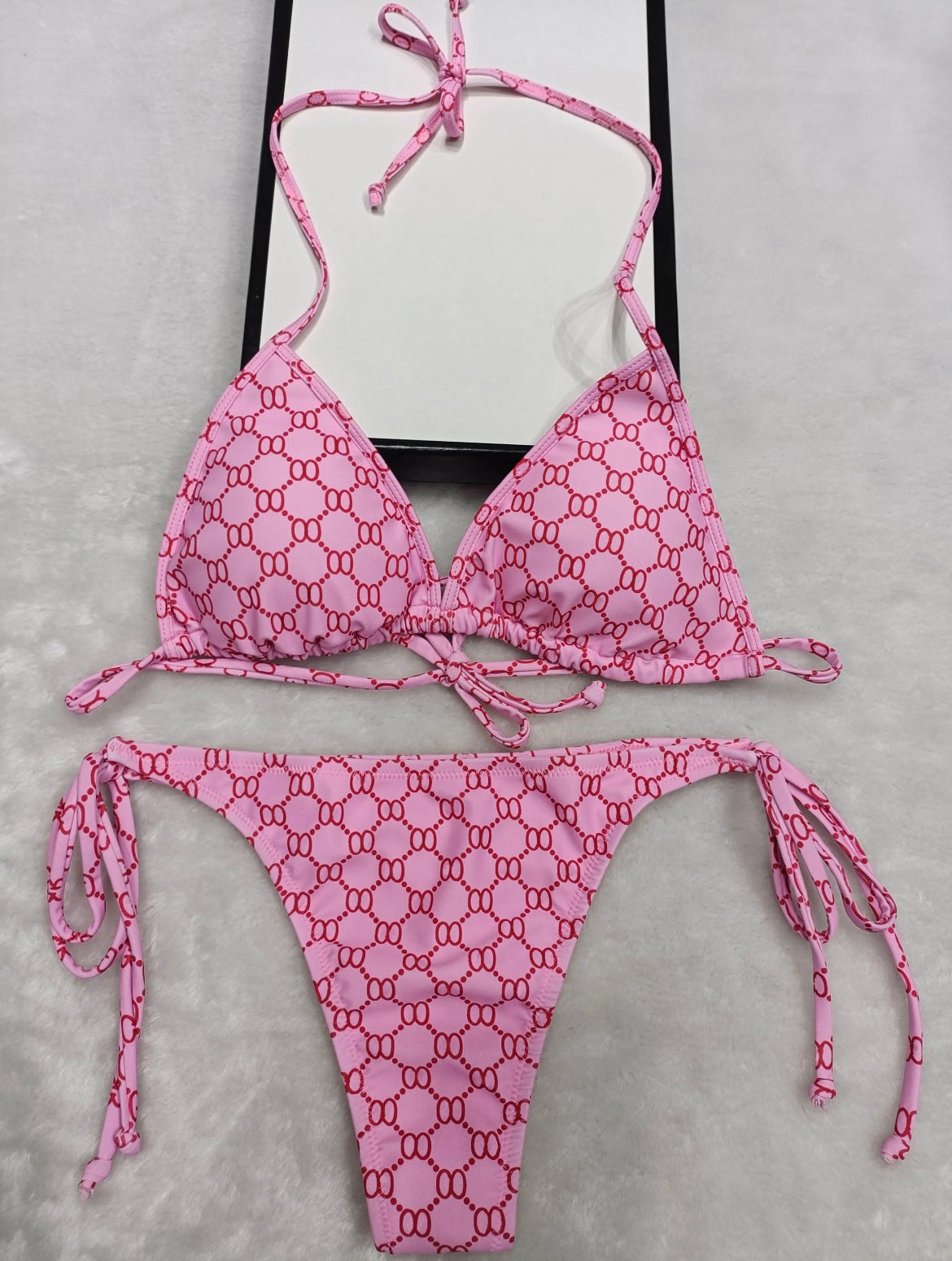 Pink Gucci String Bikini